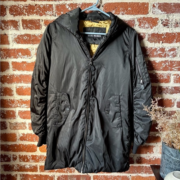 Steve Madden black puffer jacket - Picture 1 of 8